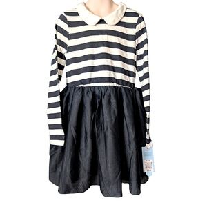 Black And White Striped Tulle Dress 6/7 Cat & Jack